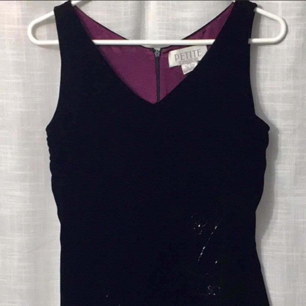 Petite Sophisticate Velvet Dress